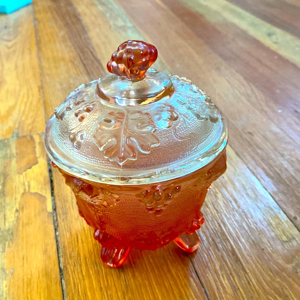 VTG Glass Candy Dish